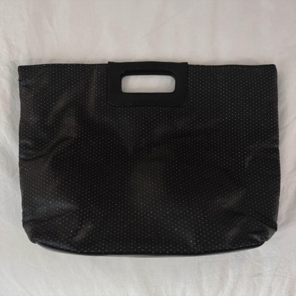 Victoria's Secret black with silver dots Clutch bag
